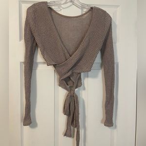 Windsor tan long sleeve sweater